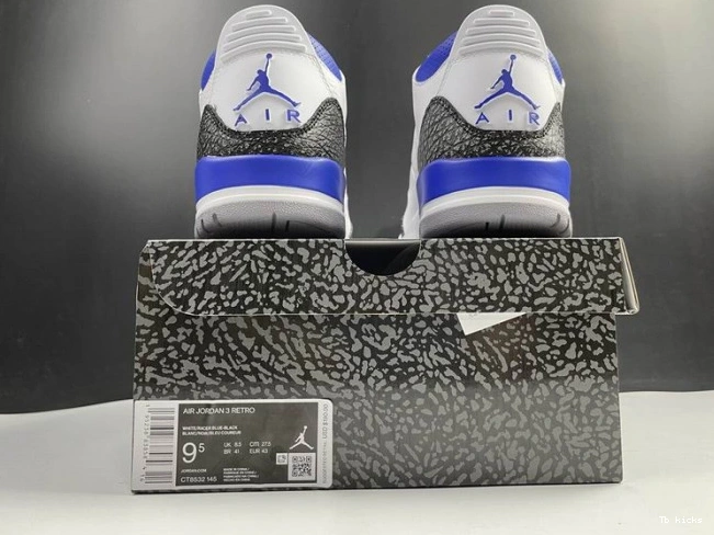 Reps TBK 3 Blue CT8532-145 Racer Air Jordan 0806